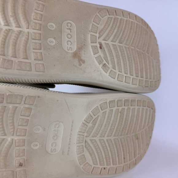 Crocs Classic Platform Clog Beige Women's Size 8 M8 W10 - Picture 7 of 7